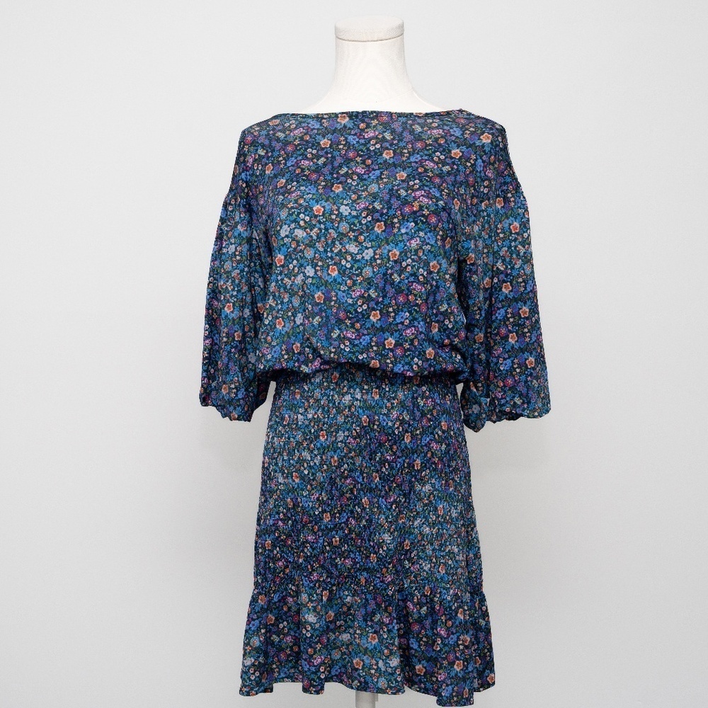 SANDRO - Spinelle‎ Floral Print Cutout Back Dress - Picture 2 of 11